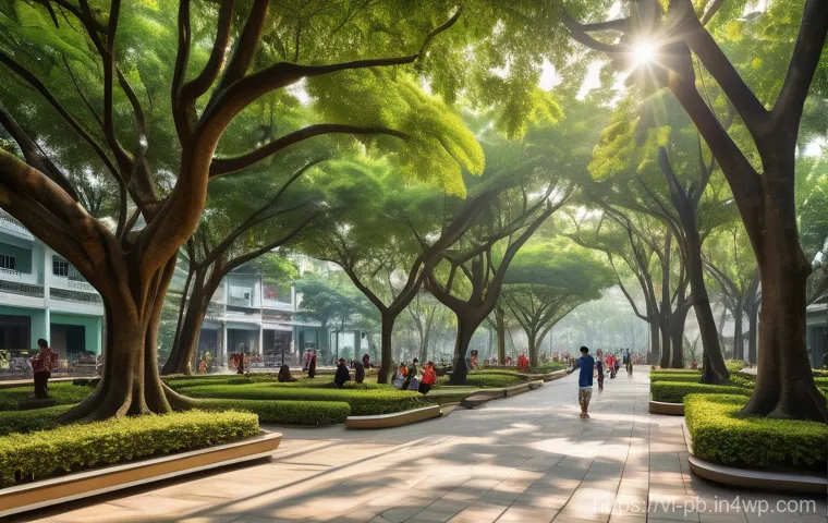 워커블 시티의 디자인 요소 평가 방법 - Image Prompt 1: The City's Green Oasis**